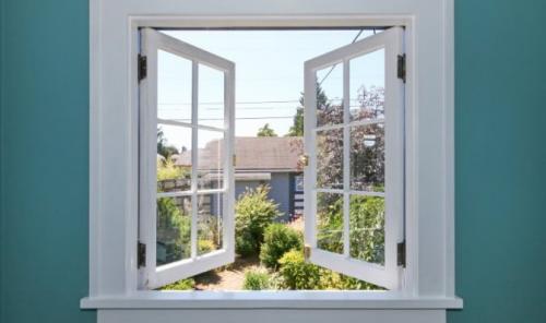 Как работает подъемное окно. Американские окна