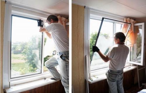 Как просто снять створку пластикового окна или.. Как снять створку с обычного пластикового окна 09