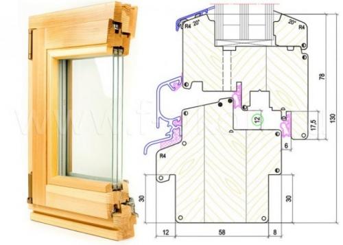 Окно в разрезе чертеж. Чертежи и проекты