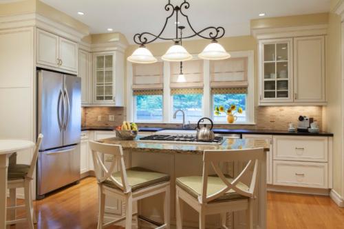 Дизайн штор для кухни. Классические шторы 13