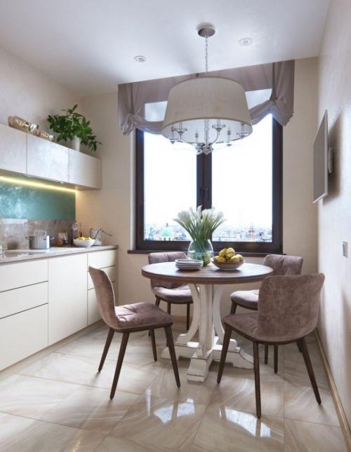 Шторы для маленькой кухни. Какие варианты штор подойдут лучше всего 11