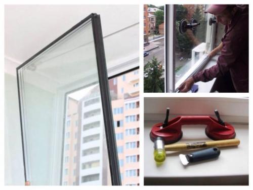 Как разделить стекла в стеклопакете. Как вынуть стекло из стеклопакета