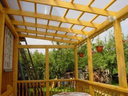 Как застеклить веранду поликарбонатом своими руками. Остекление веранды поликарбонатом. Какой выбрать: сотовый или монолитный? 08