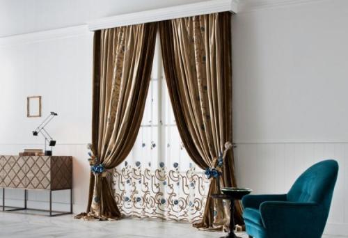Модные шторы в гостиную. Виды штор для гостиной