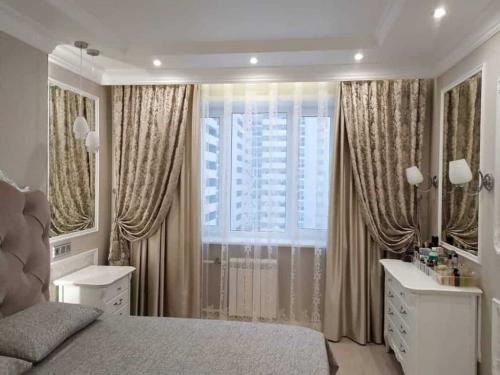 Шторы для спальни 2021. Виды штор для спальни в современном стиле