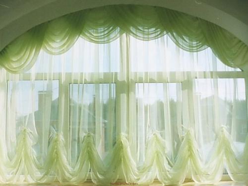 Австрийская штора из тюля. Выбор ткани и оформления