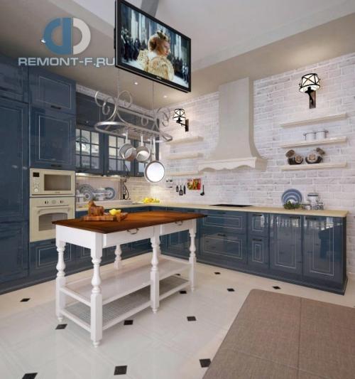 Кухня в английском стиле. Подбор мебели 05 Кухня в английском стиле. Подбор мебели 05