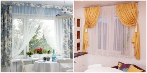 Дизайн тюли для кухни. Короткие занавески 01 Дизайн тюли для кухни. Короткие занавески 01