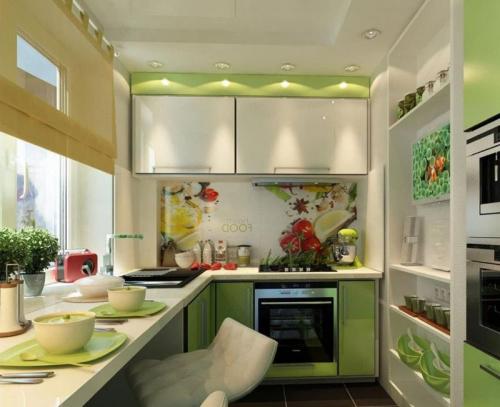 Интерьер маленькой кухни 6 кв. метров. Дизайн кухни 6 кв. м