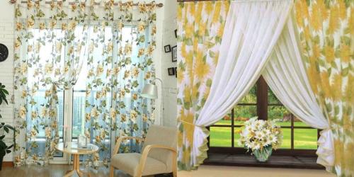 Кухонные занавески в стиле кантри. Из какого материала шьют занавески на кухню в стиле кантри 09