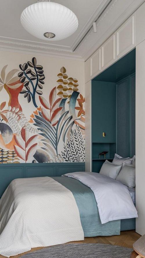 Новые тенденции кухонных обоев в 2023 году. Дизайн кухни 2023 - модные стили, актуальные цвета и аксессуары (137 фото) 17