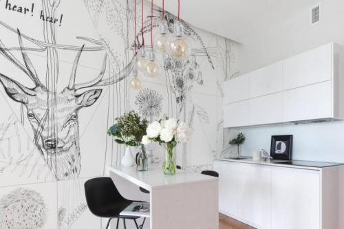 Современные обои для кухни. Виды обоев