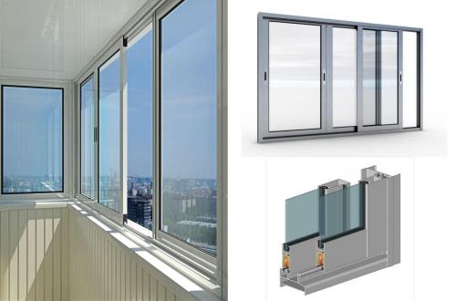 Раздвижные балконные окна алюминиевые и пластиковые. Алюминиевые раздвижные окна