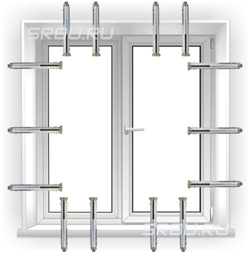 Установка пластикового глухого окна своими руками. Сквозная методика 08