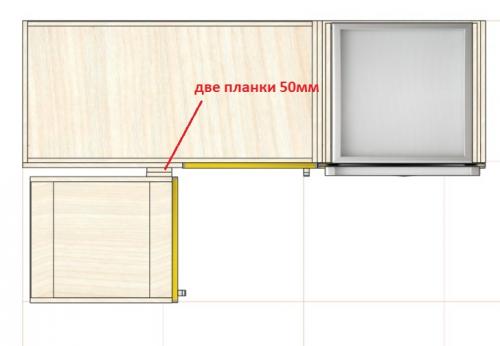 Как сделать угловую кухню из модульной. Самый недорогой угловой нижний модуль для кухни