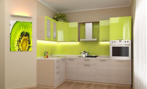 Дизайн угловой кухни с холодильником. Дизайн угловых кухонь разной площади с холодильником 07