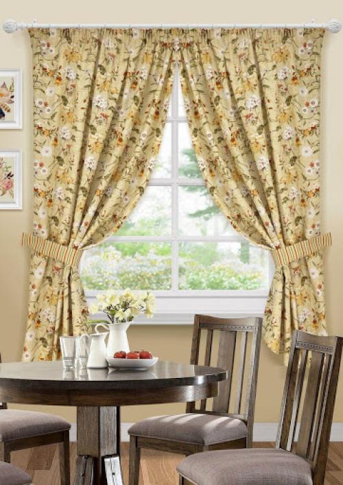 Комбинированные шторы для кухни своими руками. Оригинальные кухонные шторы своими руками (100+ фото)