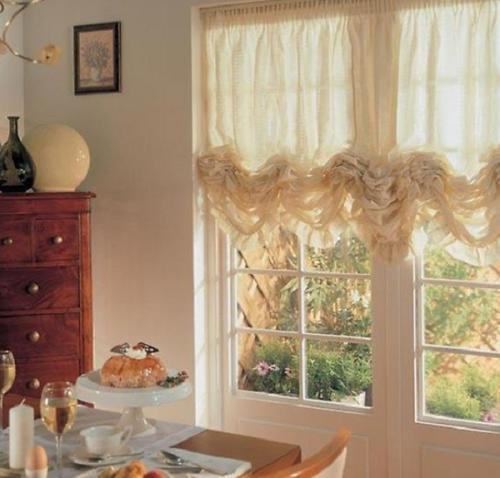 Комбинированные шторы для кухни своими руками. Оригинальные кухонные шторы своими руками (100+ фото)