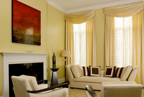 Как красиво повесить шторы на два окна. Дизайн штор для гостиной с двумя окнами (50 фото)