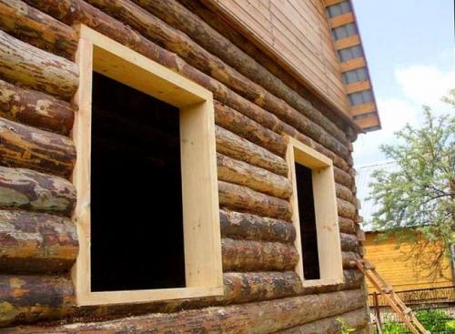 Установка пластикового окна в деревянном доме. Назначение обсады и ее разновидности