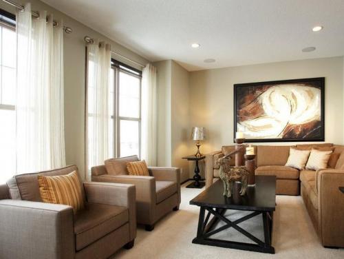 Как выбрать в гостиную красивую и современную тюль. Варианты драпировки тюля в гостиной 08 Как выбрать в гостиную красивую и современную тюль. Варианты драпировки тюля в гостиной 08