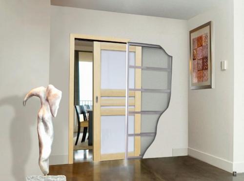 Интерьер с раздвижными дверями. Разновидности конструкции раздвижных межкомнатных дверей