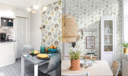 Обои для Маленькой Кухни 2022. Какие обои поклеить в Маленькой кухне: фото-идеи 2021-2022