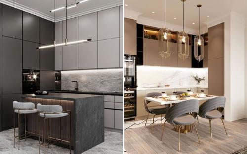Идеи дизайна интерьера современной кухни 2022-2023. Общие советы по планированию кухни 2023: дизайн 06