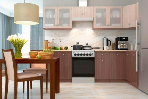 Угловой шкаф на кухне верхний. Виды конструкций угловых кухонных шкафов