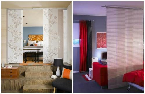 Японские панели-шторы в интерьере квартиры. Японские шторы для кухни: практичность и хороший вкус (18 фото) 35 Японские панели-шторы в интерьере квартиры. Японские шторы для кухни: практичность и хороший вкус (18 фото) 35