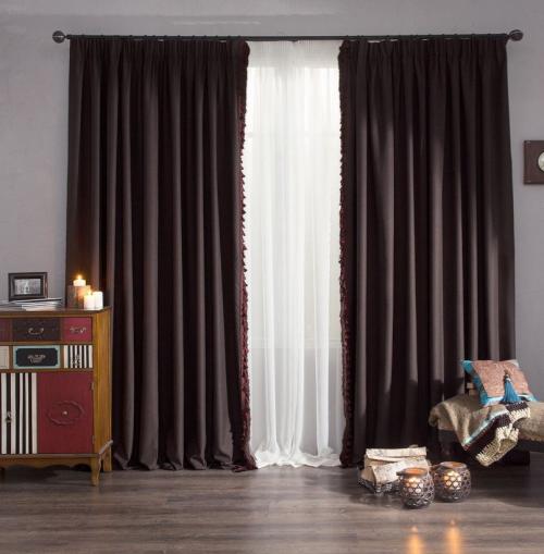 Тюль поверх штор. Правила сочетания цветов