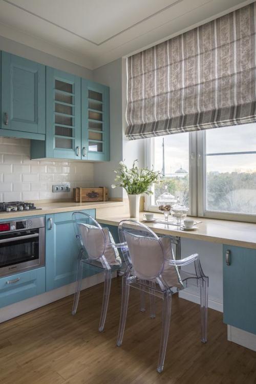 Тюль и шторы на кухню. Особенности штор для кухни