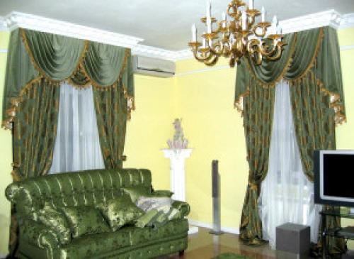 Элитные шторы для гостинной. Элитные шторы в гостиной — все нюансы интерьера