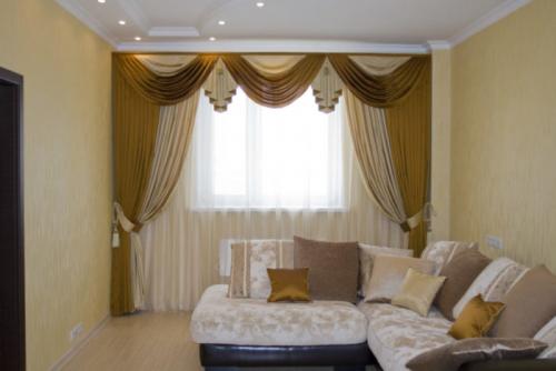 Красивые шторы в гостиную. Модные тенденции и новинки штор в гостиную