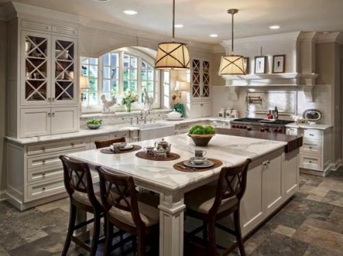 Американский стиль в интерьере кухни. Особенности отделки американской кухни