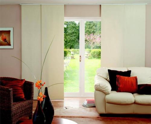 Японские шторы в интерьере — отличительные черты